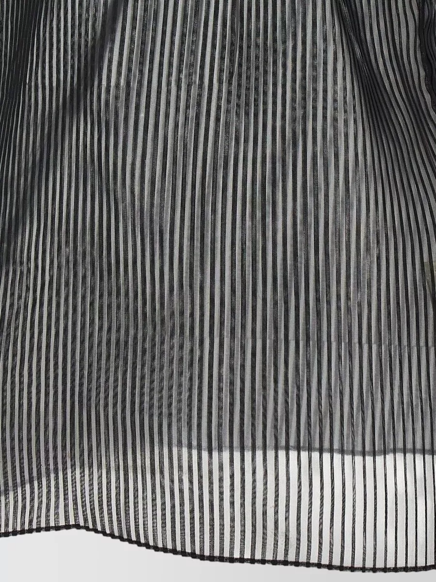 Sacai Pleated Sleeveless Chiffon Top