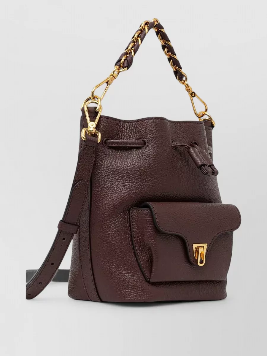 Coccinelle Calf Leather Bucket Bag