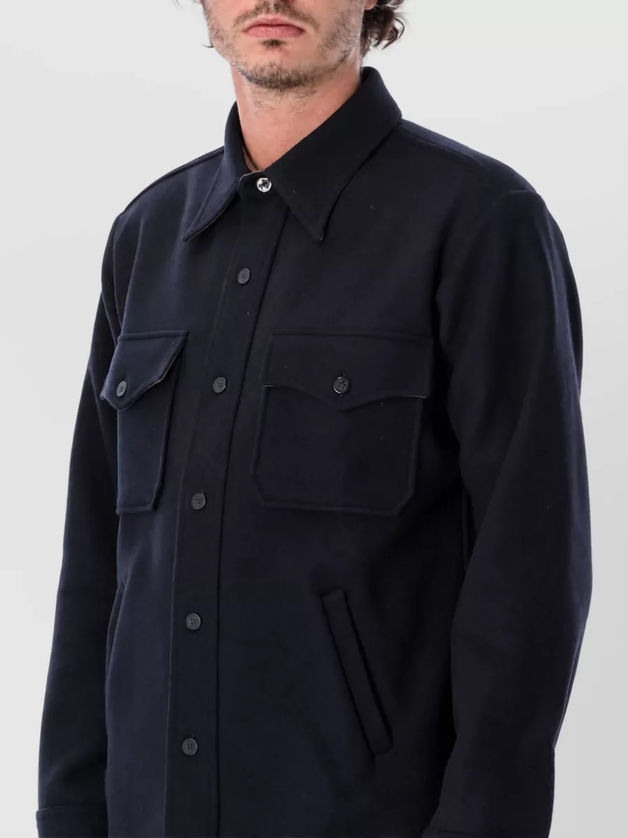 Fortela Wool Overshirt Coat