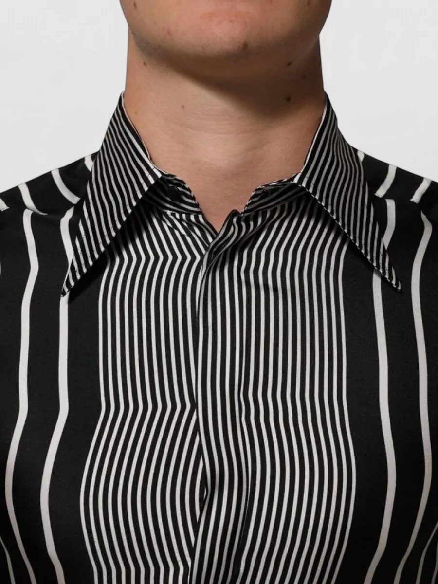 Dolce&Gabbana Silk Striped Dress Shirt