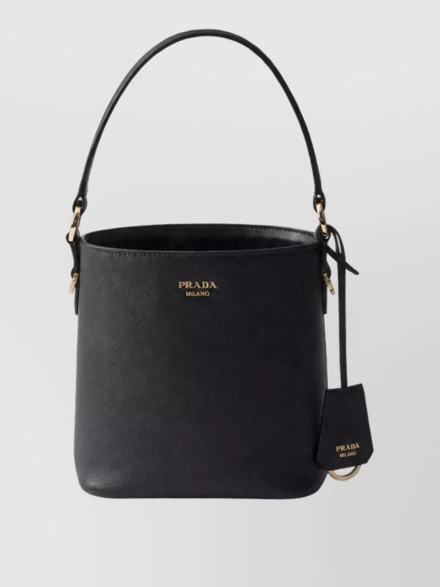 Prada Bucket Mini Leather Bucket Bag