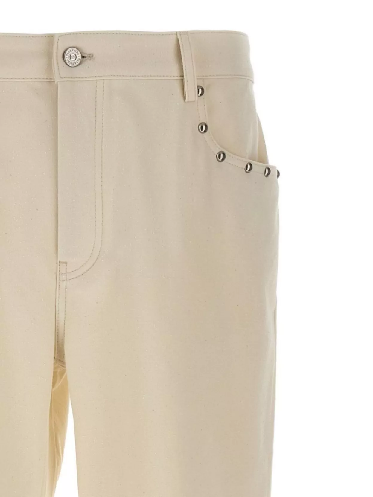 Valentino Casual Cotton Trousers Featuring Embellishments