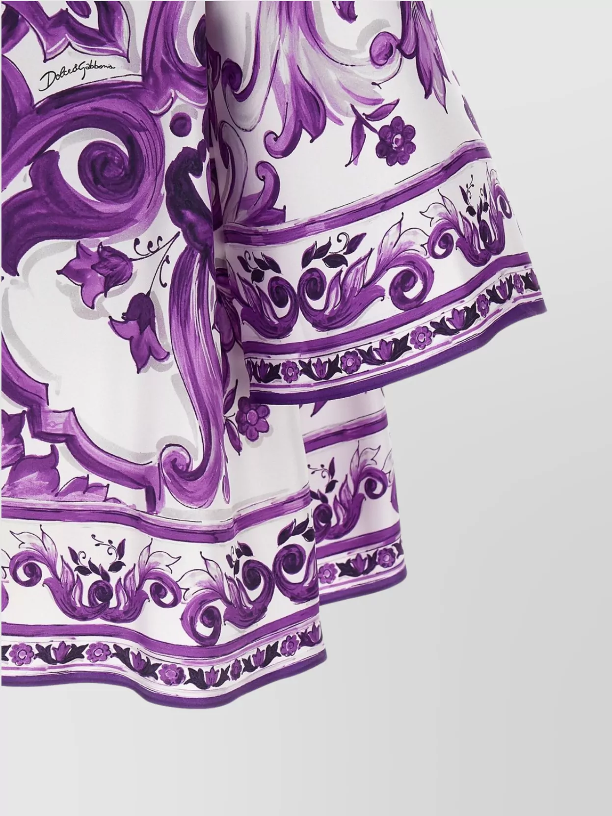 Dolce&Gabbana 'Maiolica' Print Mini Dress