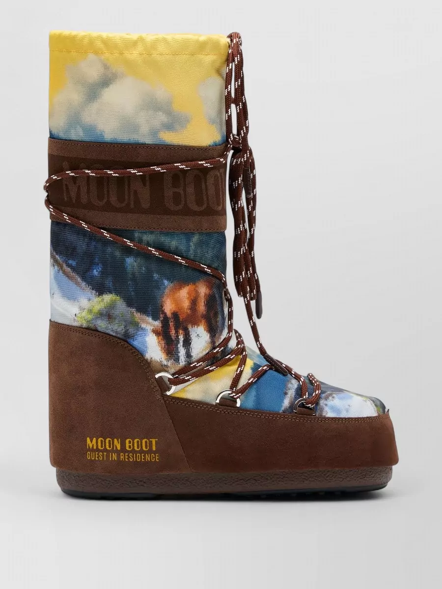 Moon Boot Printed Ankle Boots