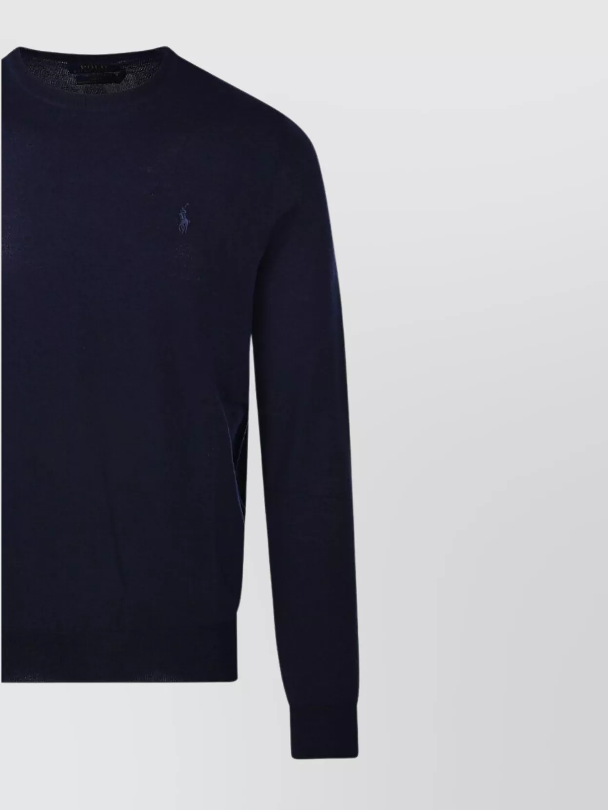 Ralph Lauren Ribbed Crew Neck Sweater With Long Sleeves