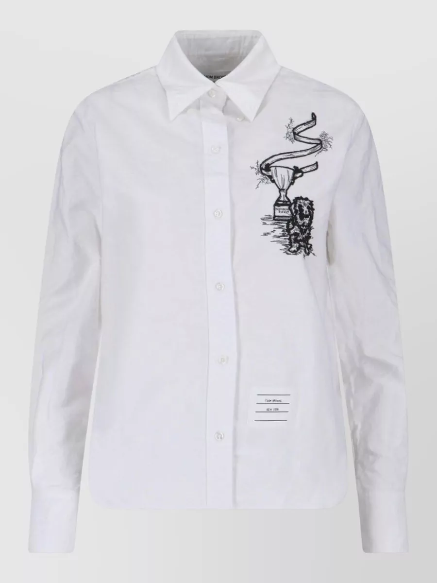 Thom Browne cotton long-sleeve shirt