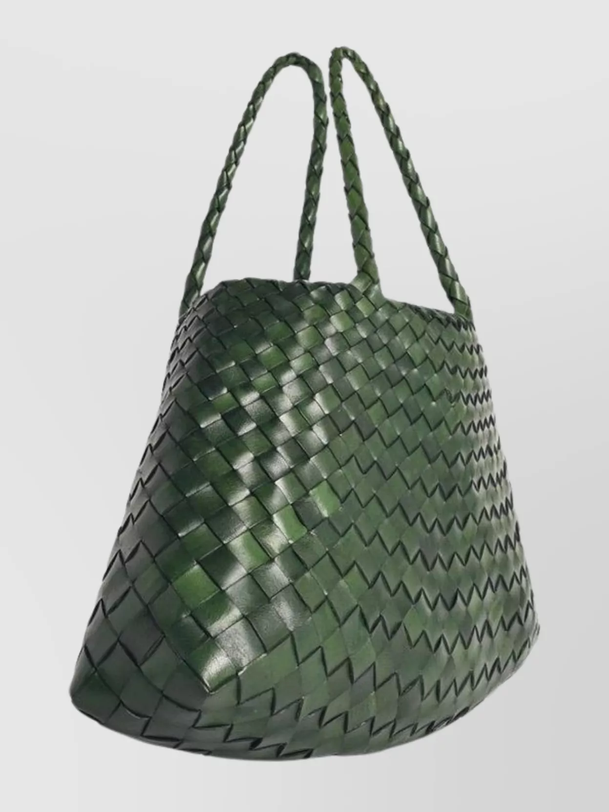 Dragon Diffusion Small Woven Leather Tote Bag