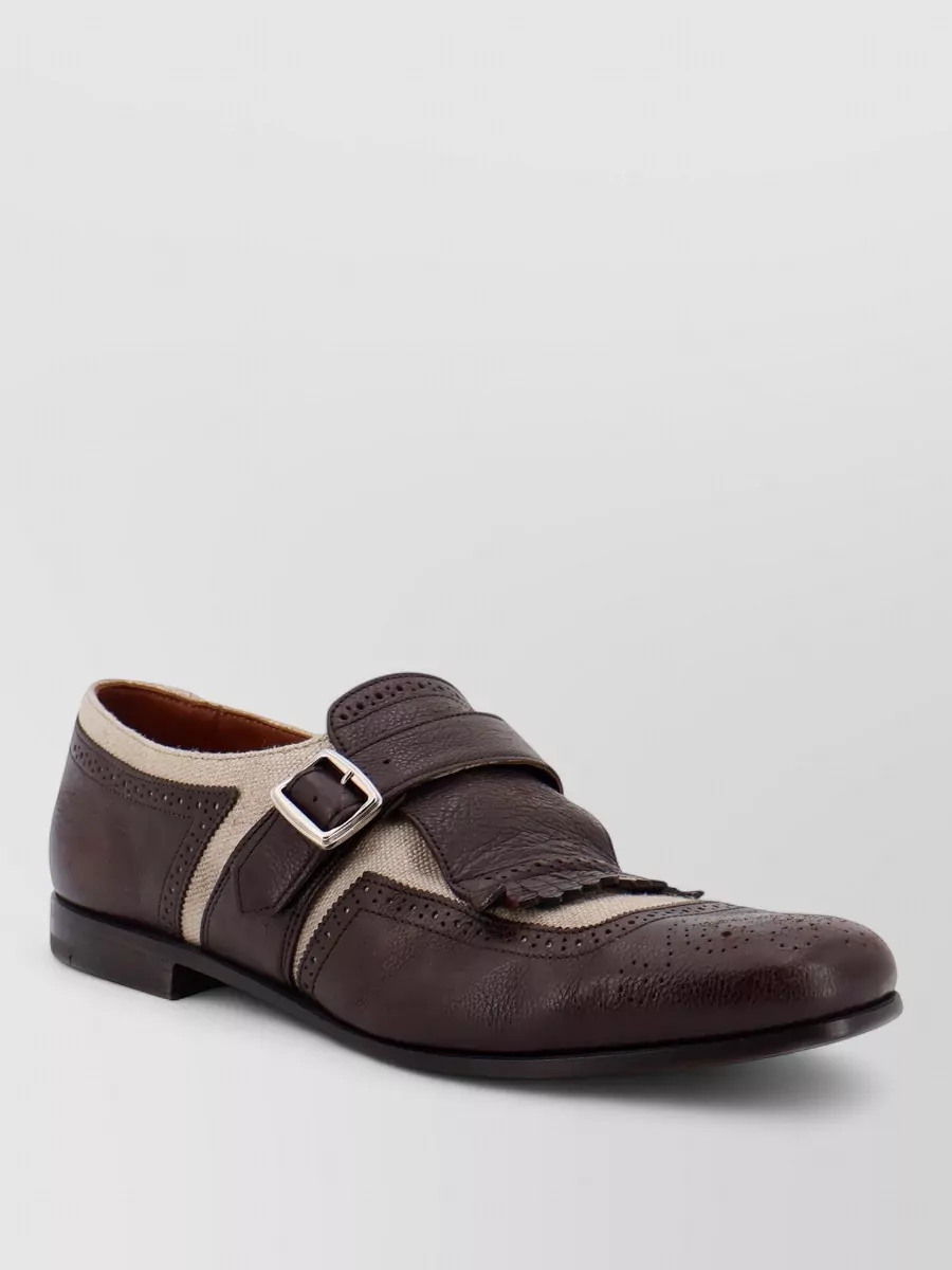 Church's Leather Monk Shoes