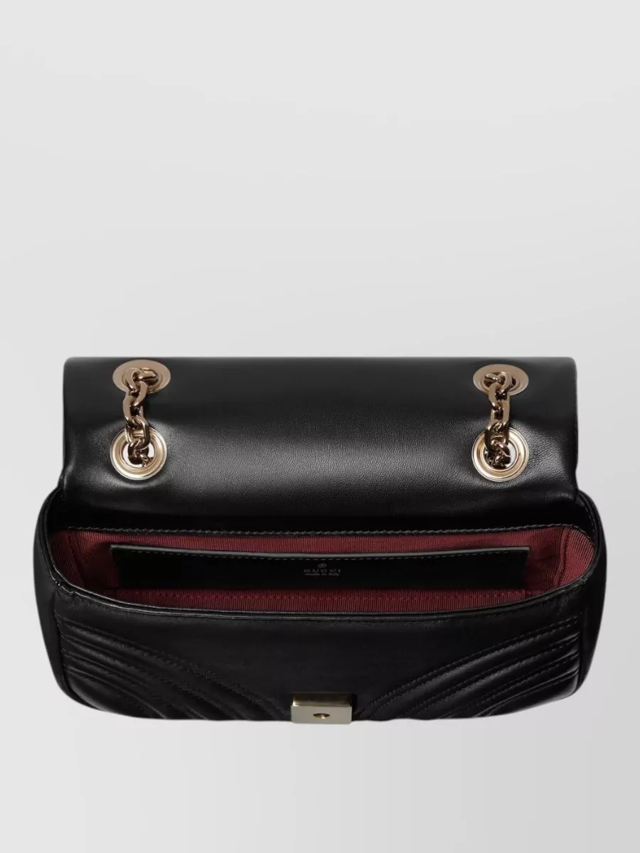 Gucci Gg Marmont Small Leather Shoulder Bag