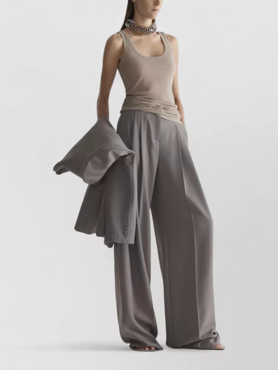 Mugler Cotton Tailored Trousers