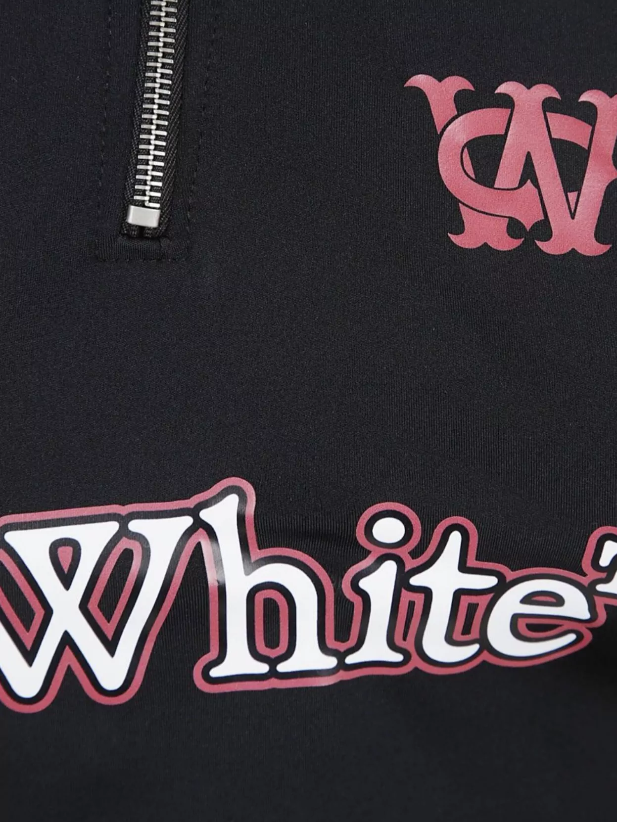 Off-white Sleeveless Top Featuring Contrast Panels In Black