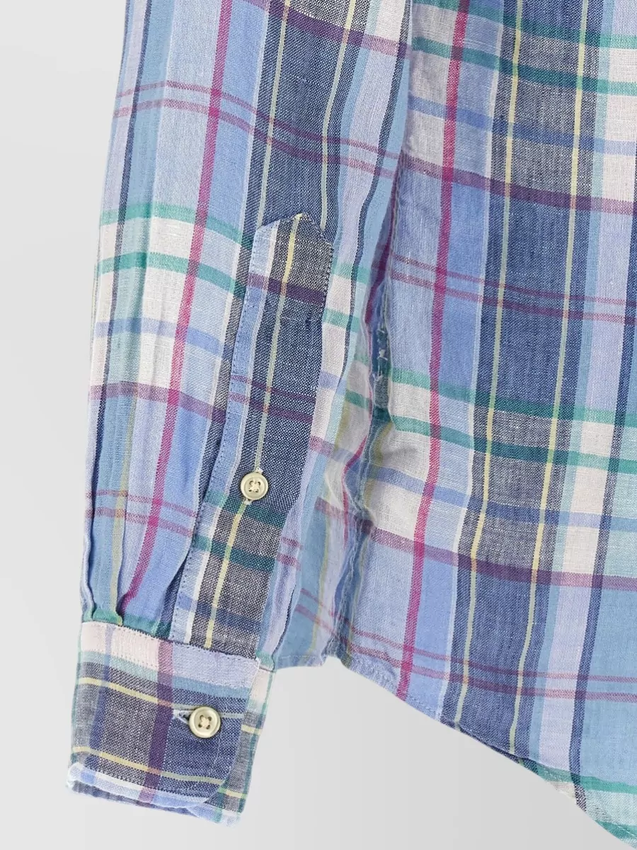 Polo Ralph Lauren Checked Linen Long-Sleeve Shirt