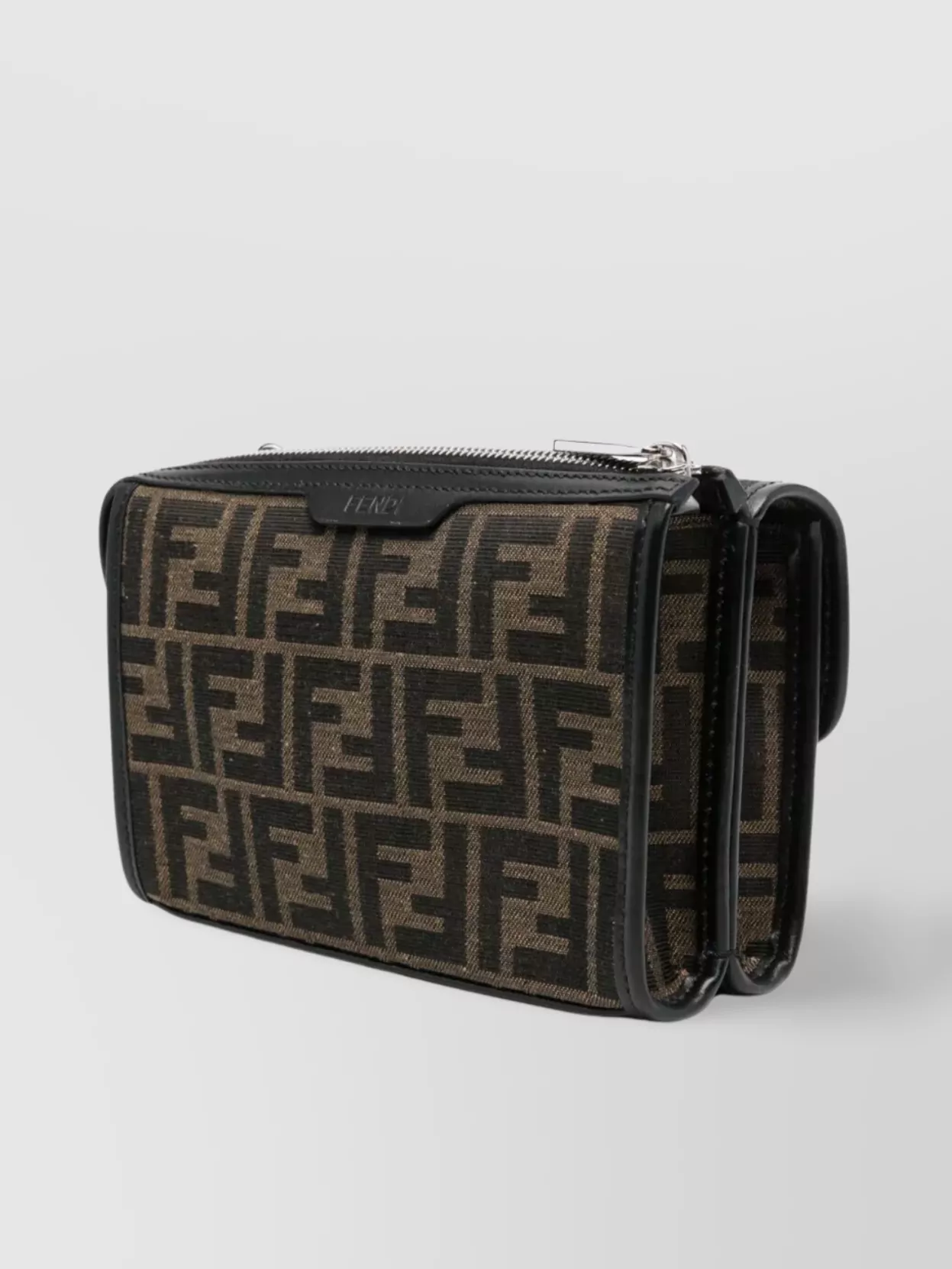 Fendi Double Monogram Baguette Bag With Adjustable Strap