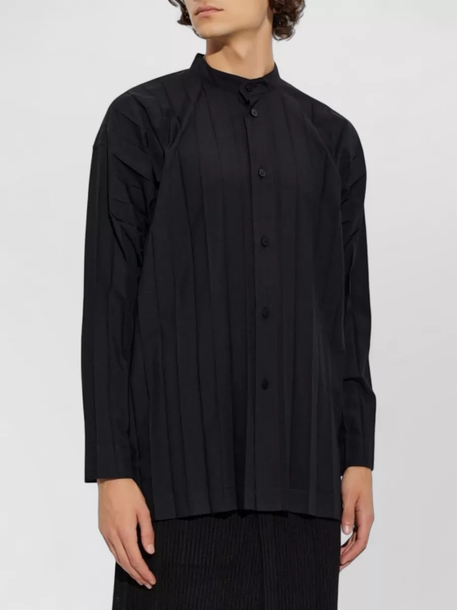 Homme Plisse Issey Miyake Pleated Long-Sleeve Shirt