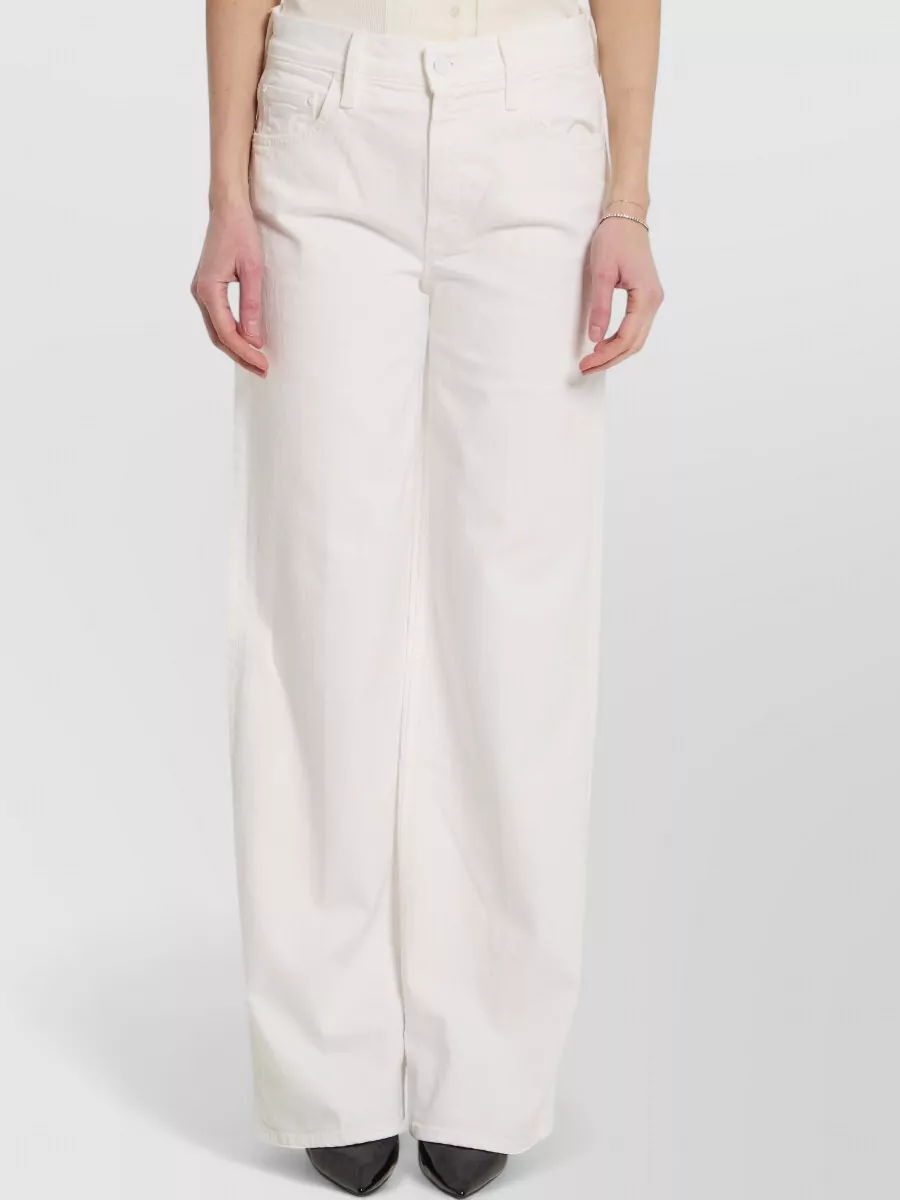 Mother denim high-rise wide-leg jeans