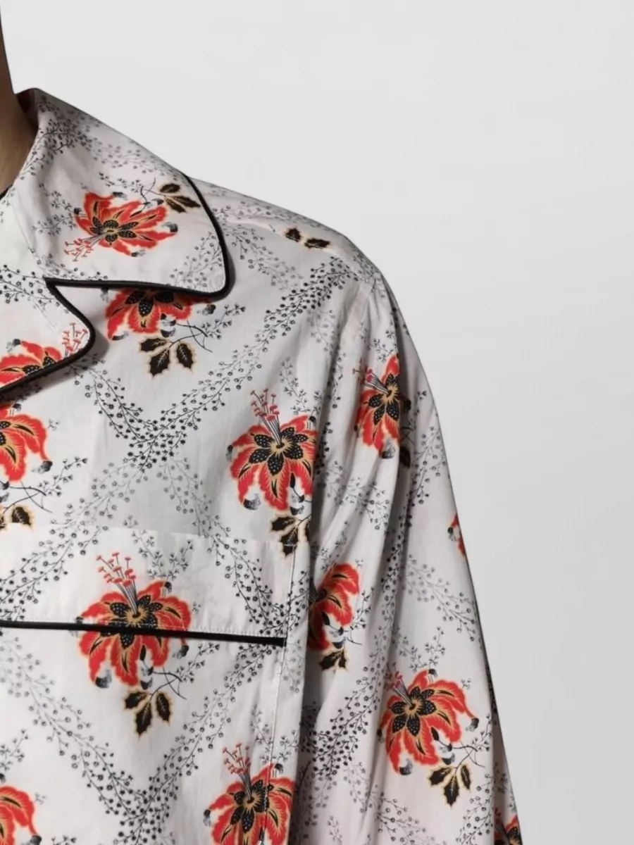 Dolce&Gabbana Floral Print Cotton Pajama Set