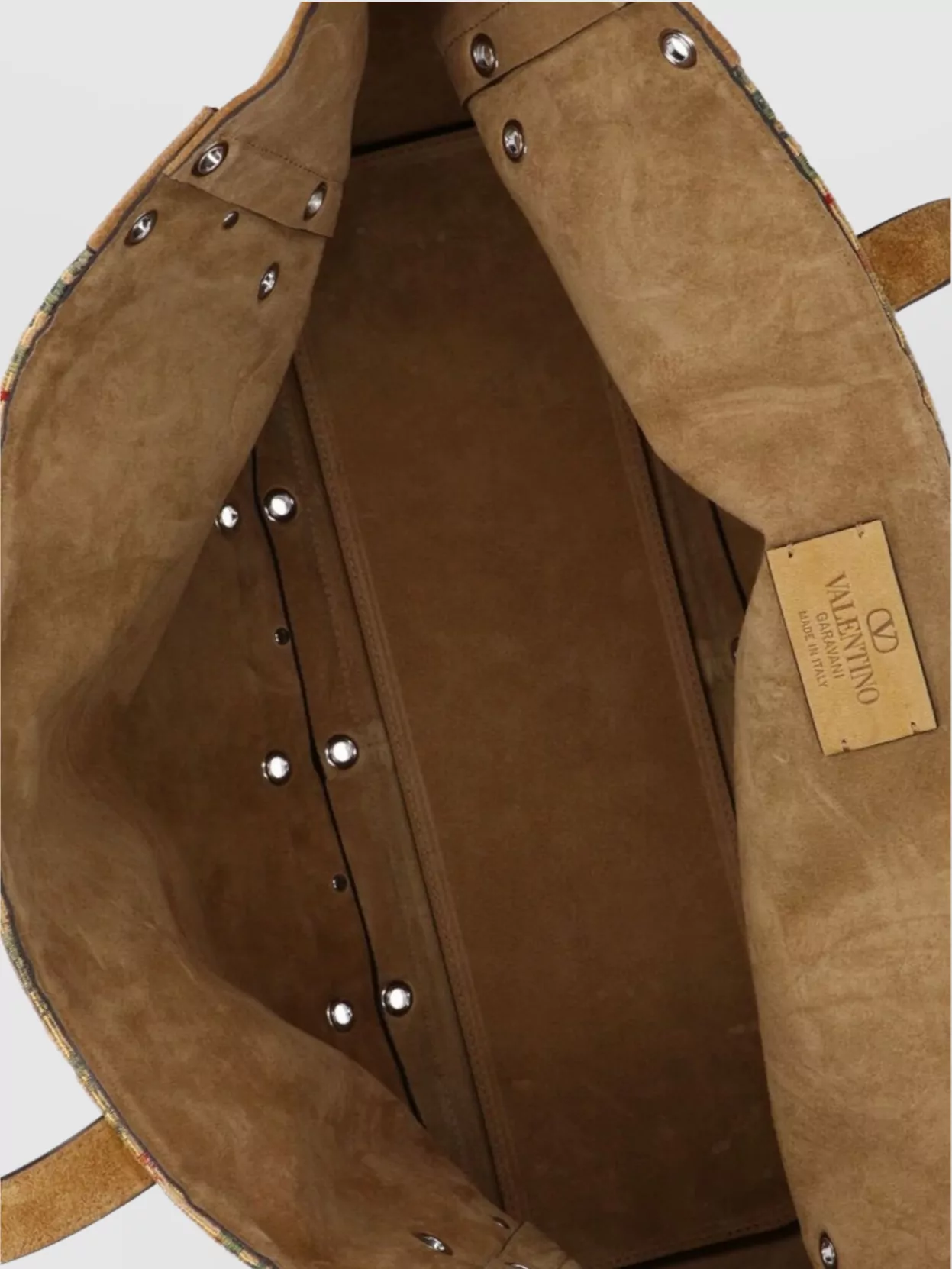 Valentino Garavani Shopper With Dual Handles And Embroidered Pattern
