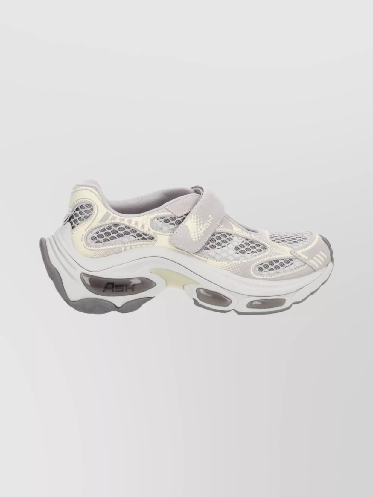 Ash Suede Mesh Round Toe Sneakers