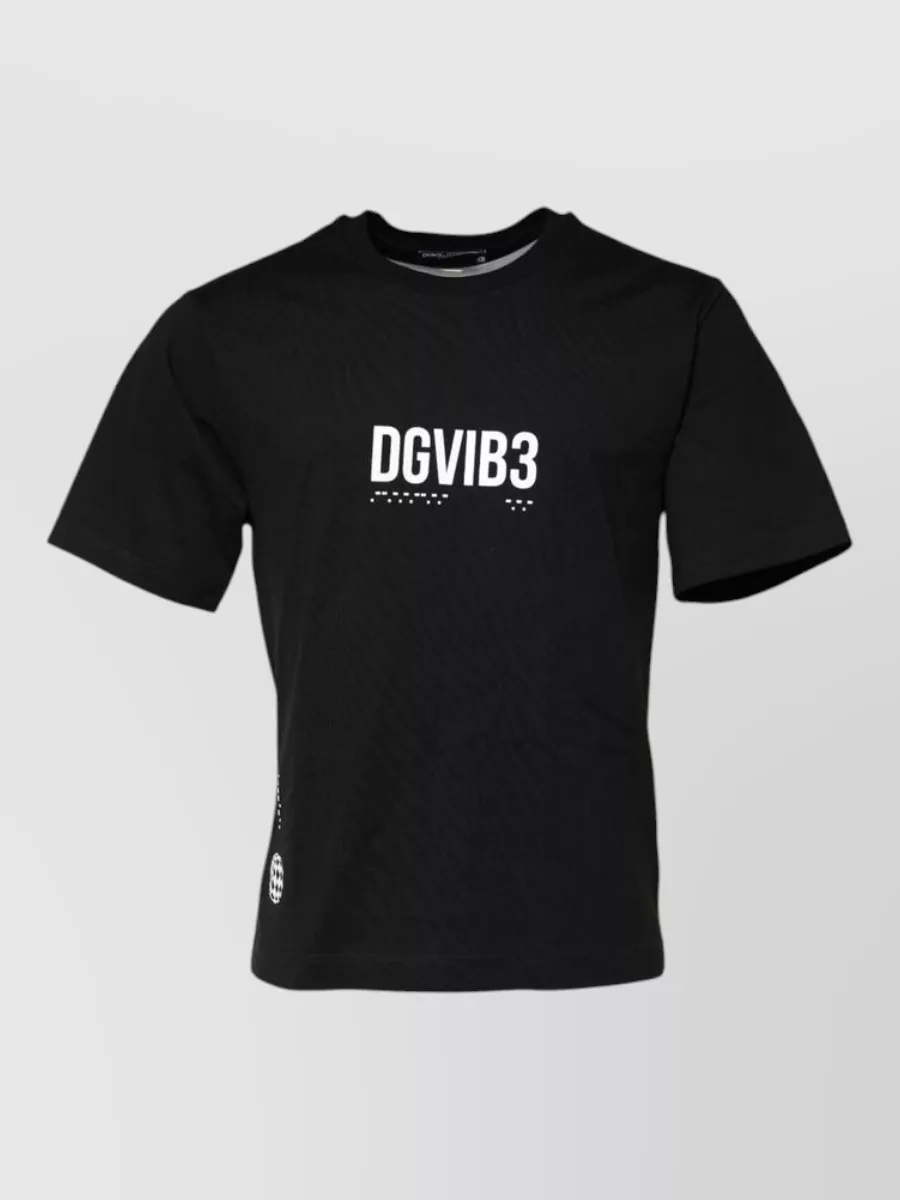 Dolce&Gabbana cotton logo print crew neck t-shirt
