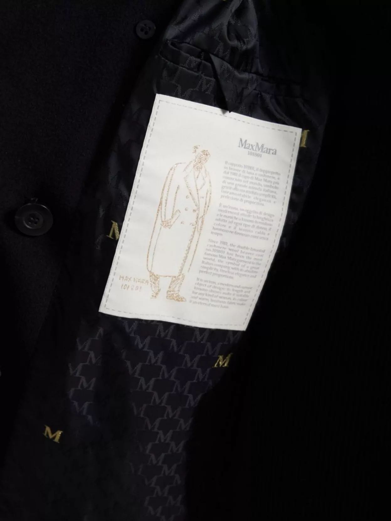 Max Mara Madame Double-breasted Wool And Cashmere-blend Coat In Black