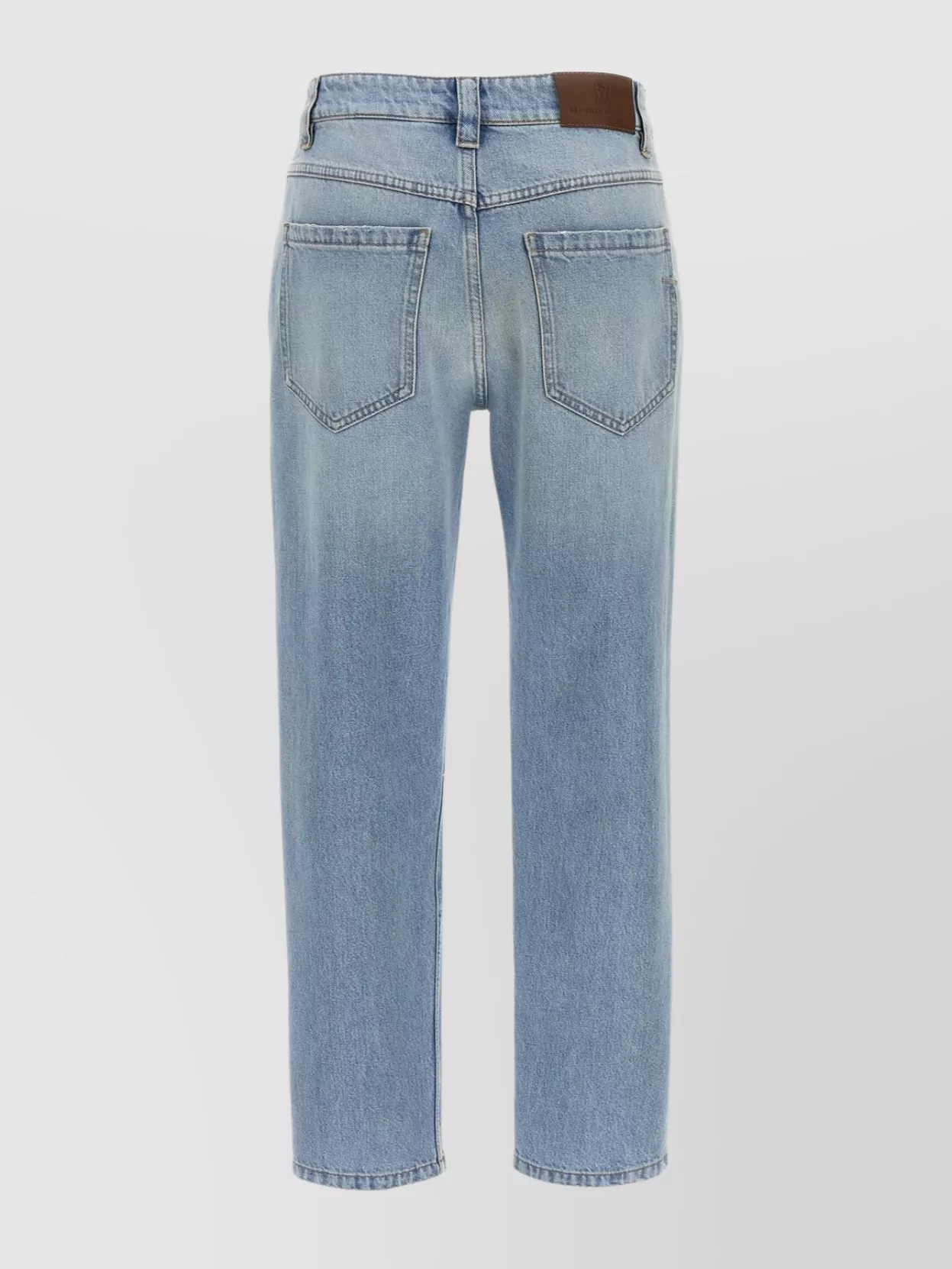 Brunello Cucinelli Straight Leg Jeans Light Blue In Blue