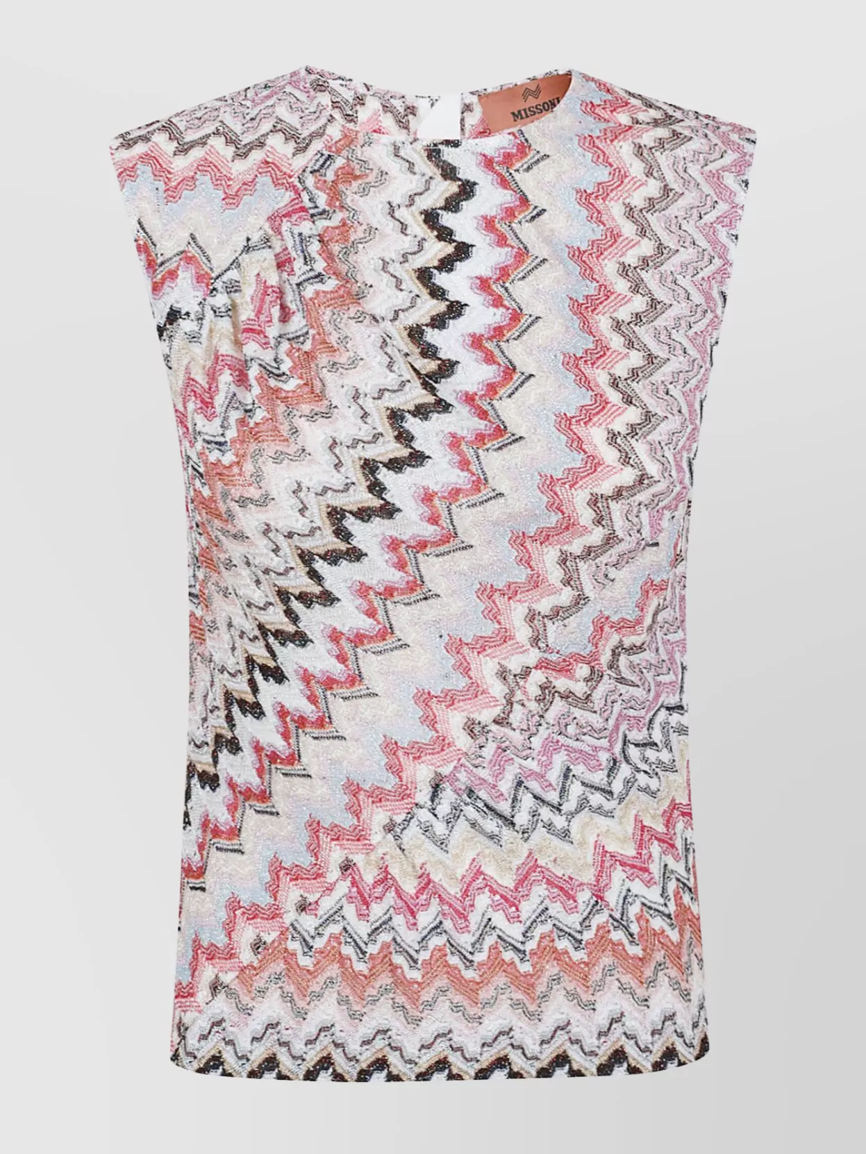 Shop Missoni Sleeveless Zigzag Textured Fabric Top