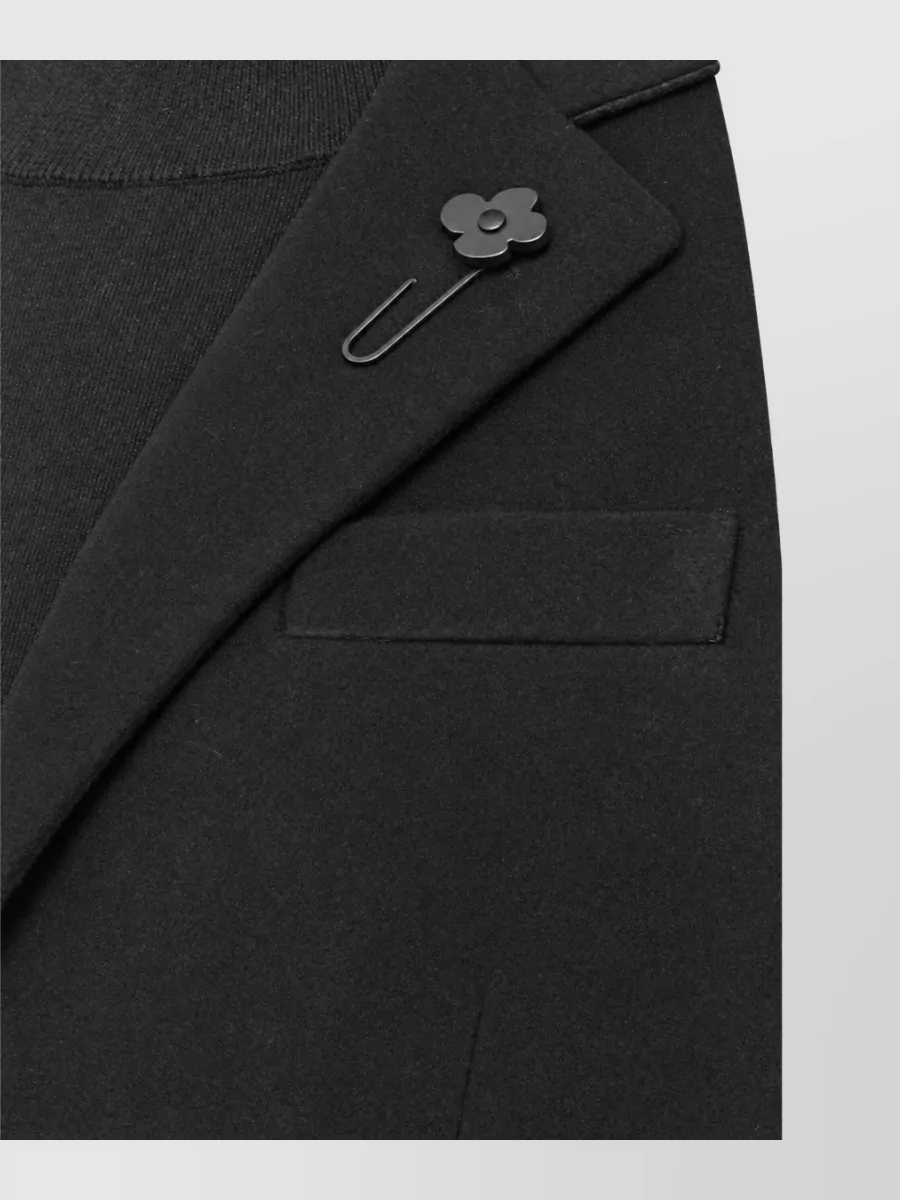 Lardini Cashmere Virgin Wool Single-Breasted Coat