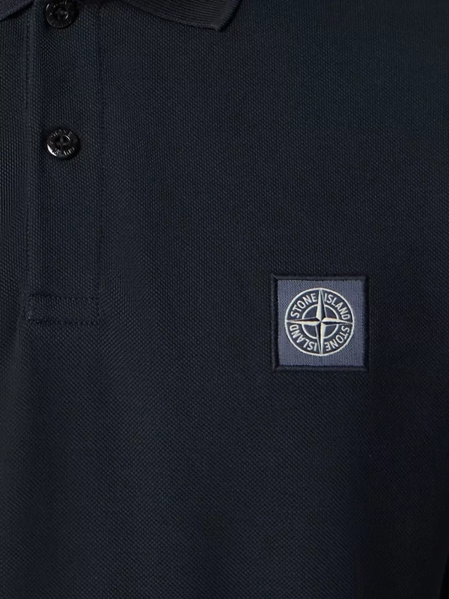 Stone Island Organic Cotton Short-Sleeve Polo Shirt