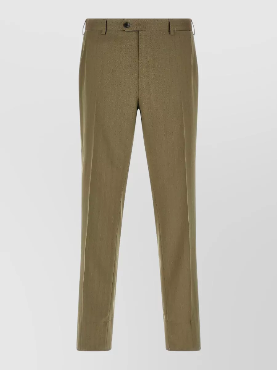 Brioni Wool Herringbone Single Breasted Suit