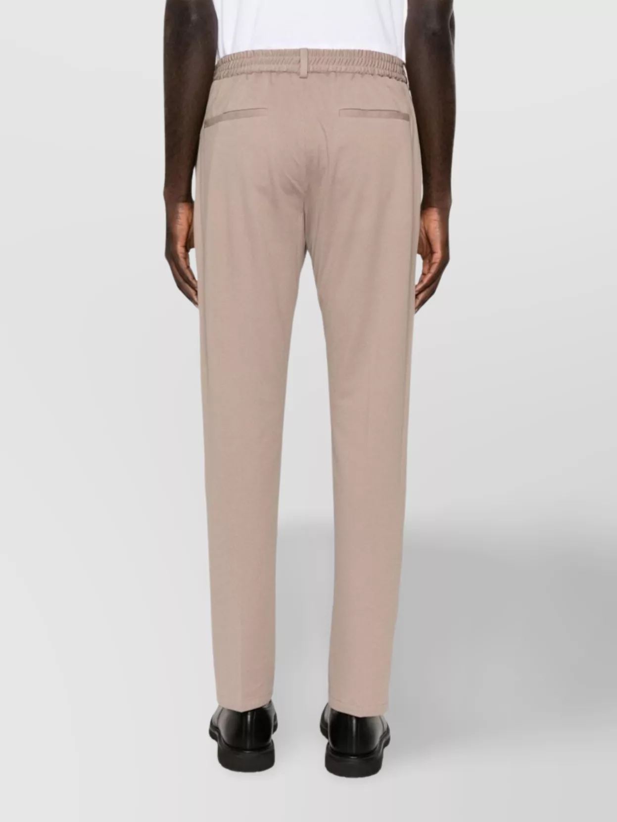 Circolo 1901 Piqué Drawstring Trousers With Pressed Crease