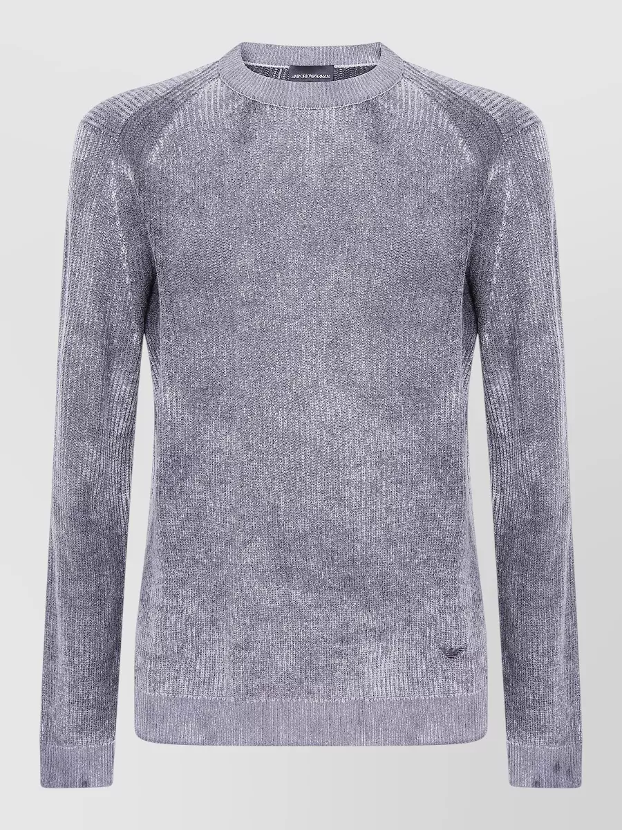 Emporio Armani cashmere wool round neck sweater