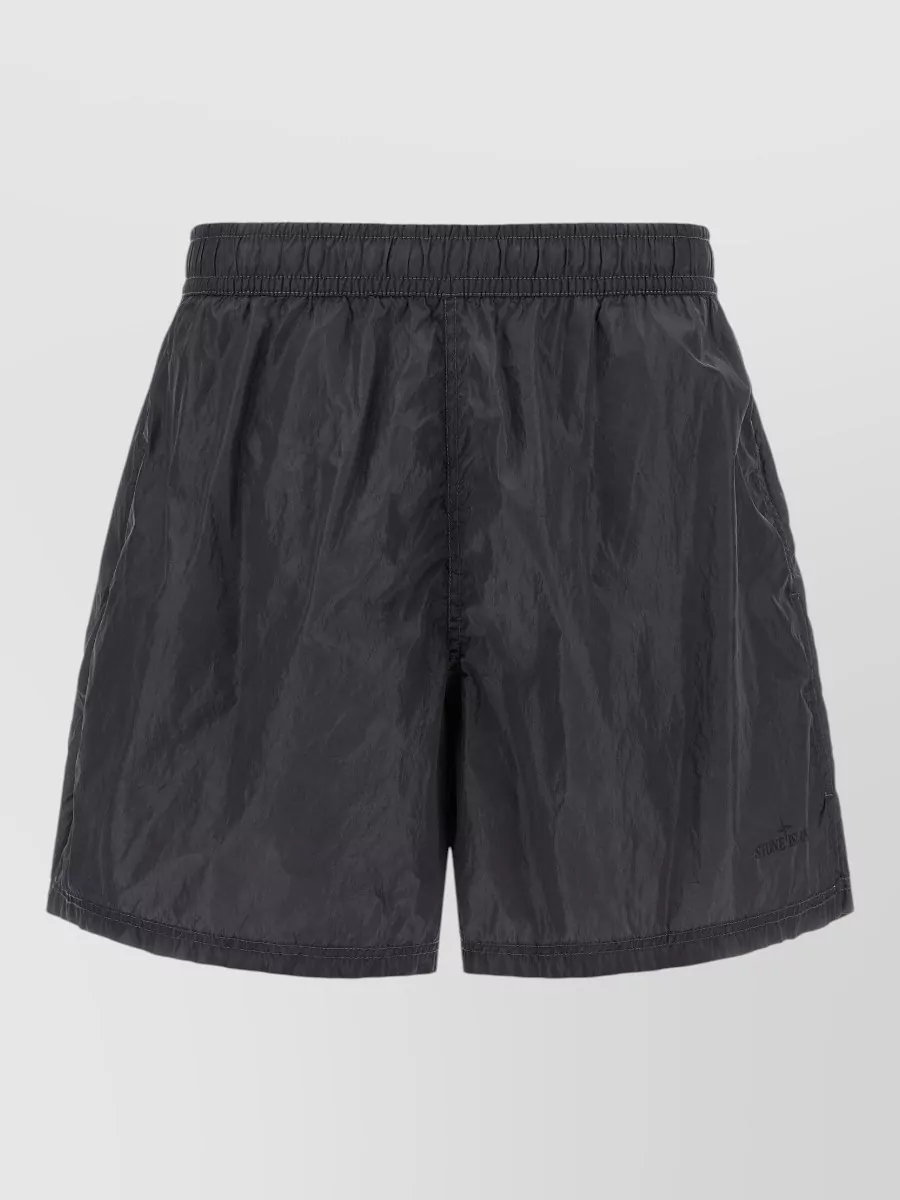 Stone Island Logo-print swim shorts
