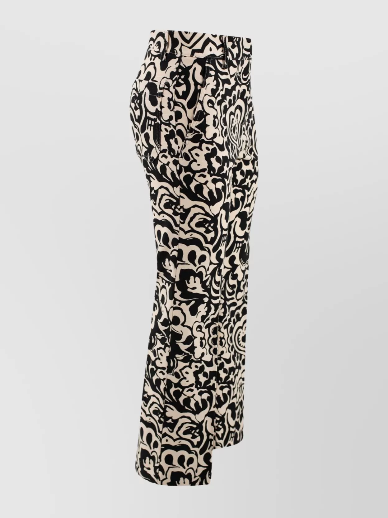 WEEKEND MAX MARA PRINTED TROUSERS WITH POCKETS AND BELT LOOPS