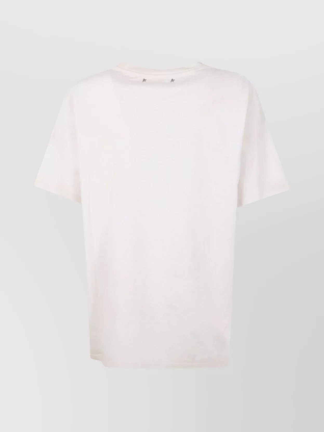 Golden Goose Crew Neck Floral Print Short Sleeves In Neutral