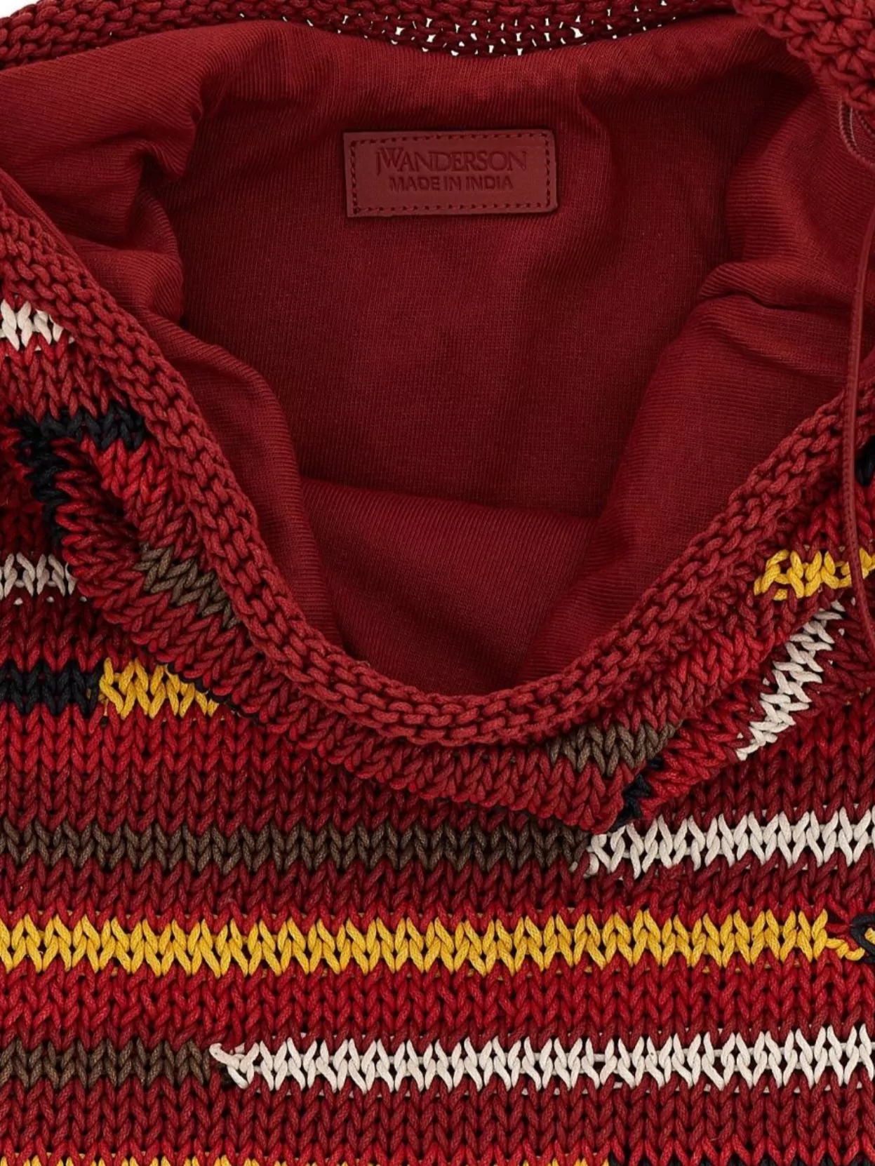 Jw Anderson Soft Knit Hobo Style Shoulder Bag
