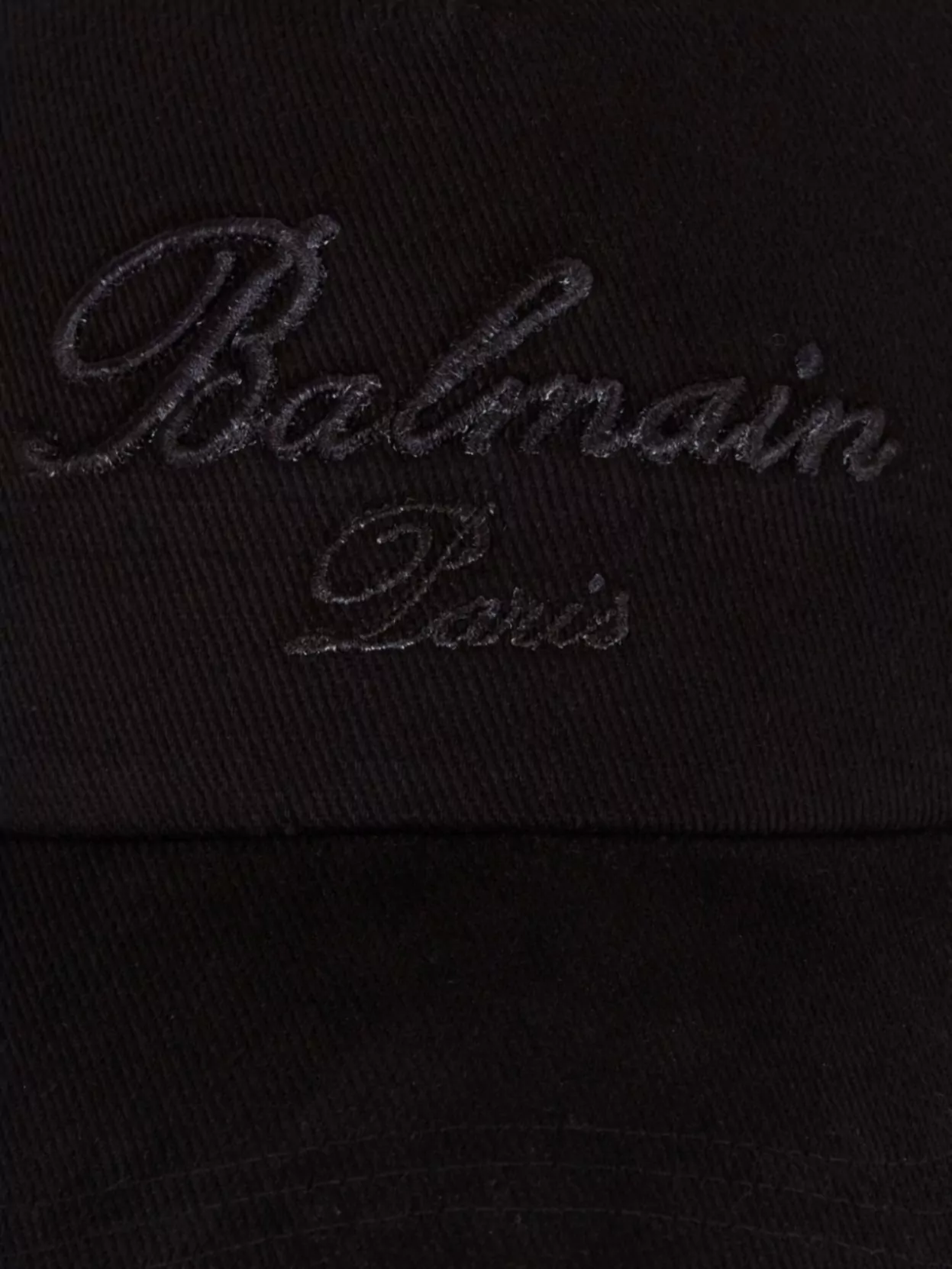 Balmain Cotton Baseball Cap Eyelet Vents