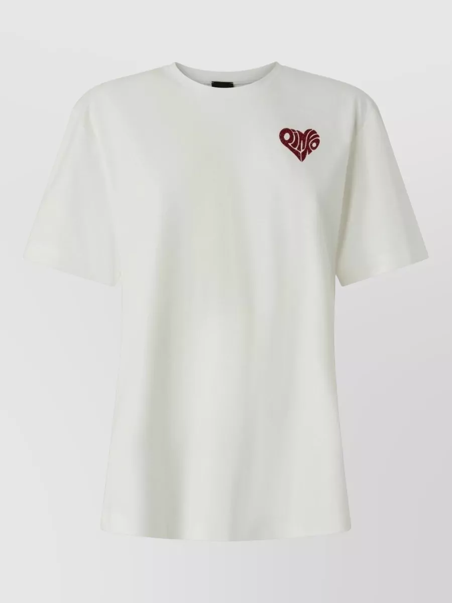 Pinko cotton logo print t-shirt