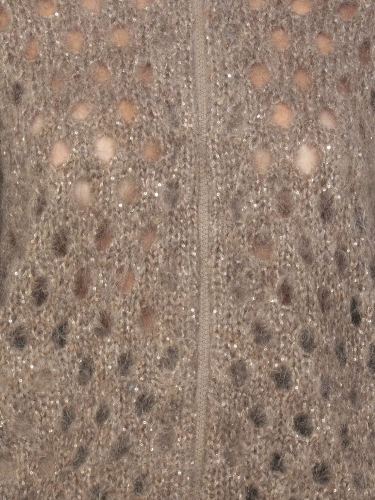 Brunello Cucinelli Sequin Embellished Mohair Hooded Cardigan