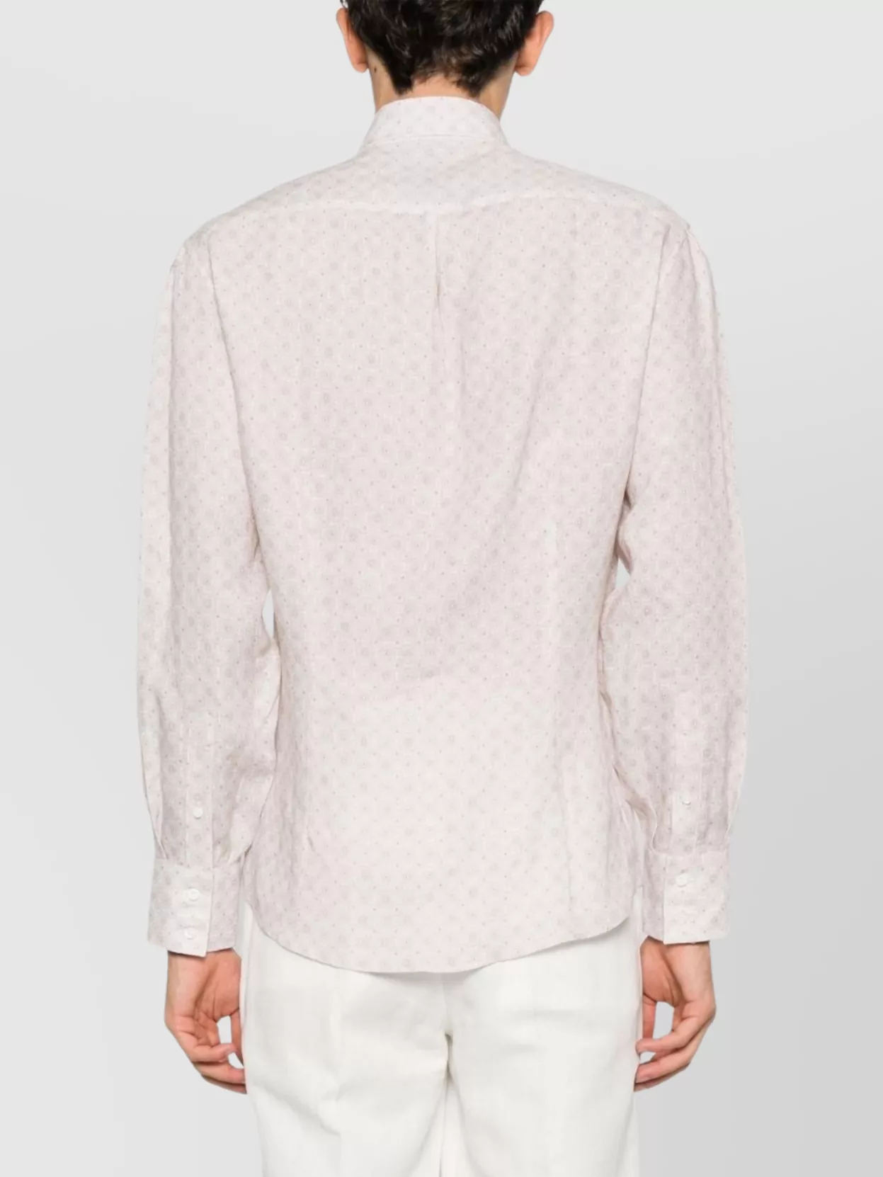 Brunello Cucinelli Linen Shirt Pattern All-Over