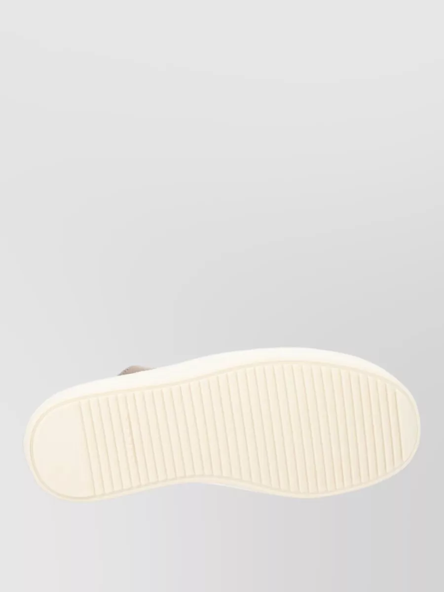 Rick Owens Drkshdw Canvas Low Top Sneakers Round Toe