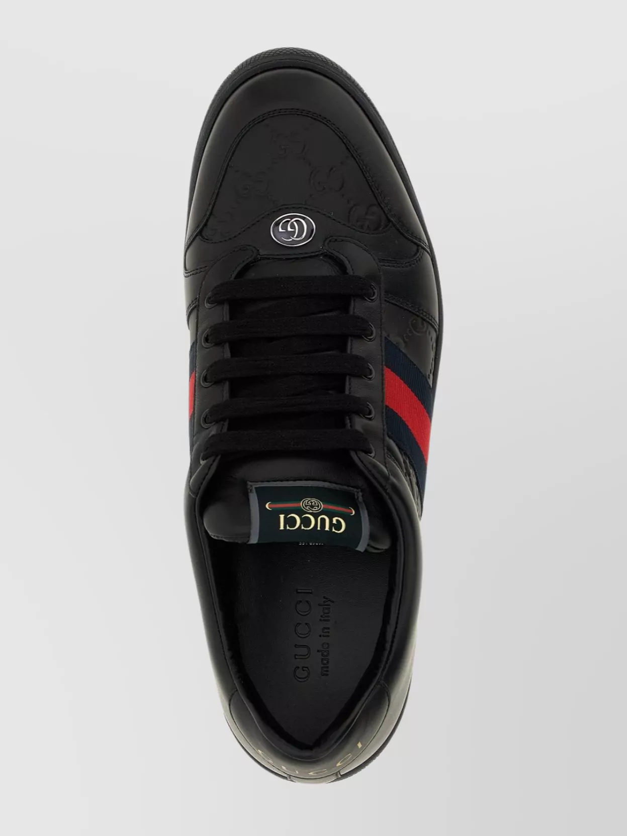 Gucci Low-Top Sneakers With Embossed Pattern And Rubber Sole