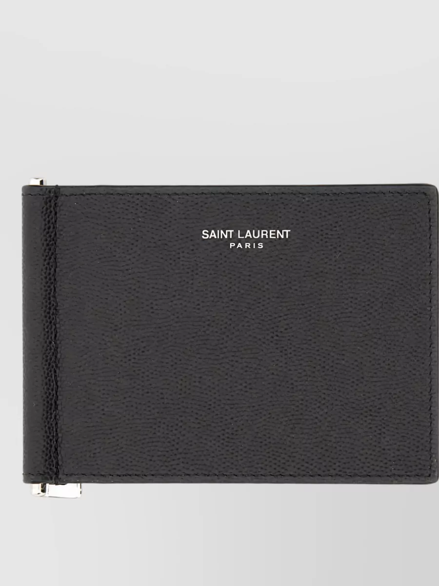 Saint Laurent Money Clip Card Holder Compact Design