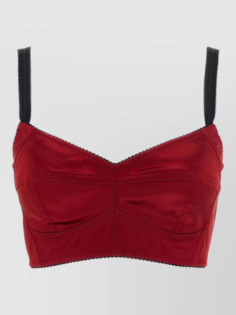 Dolce&Gabbana Satin Bustier Bra