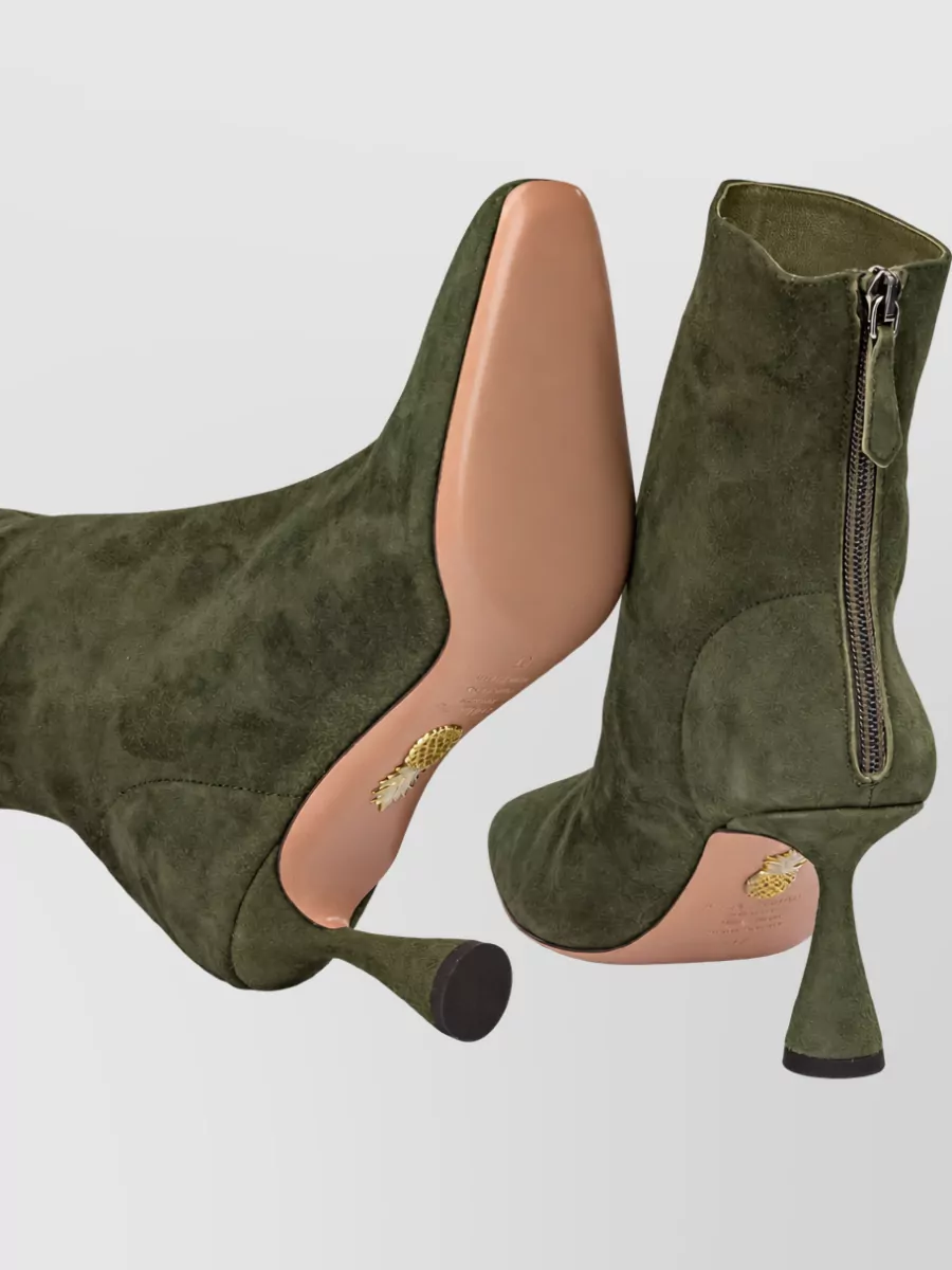 Aquazzura Suede Leather Ankle Boots