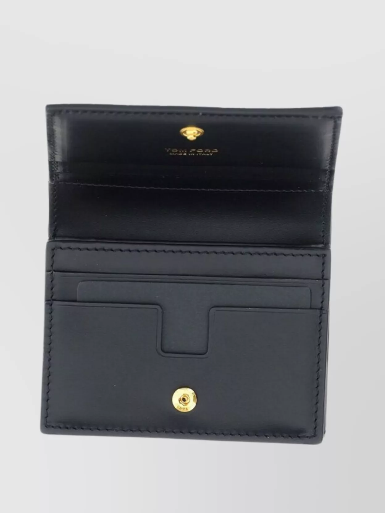 Shop Tom Ford Compact Croc Embossed Wallet