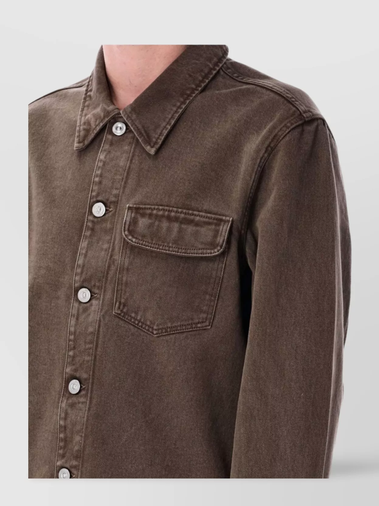 Our Legacy Rebirth Denim Jacket Featuring Chest Pocket