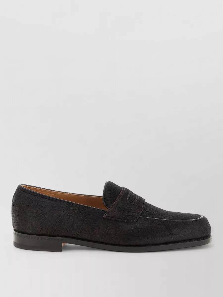 John Lobb Calf Leather Loafers