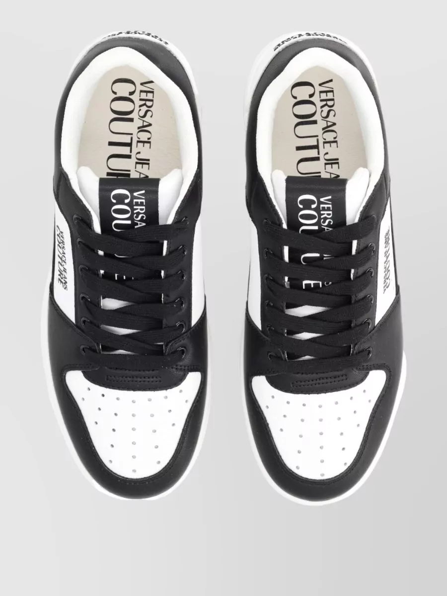Versace Jeans Couture Leather Low-Top Sneakers