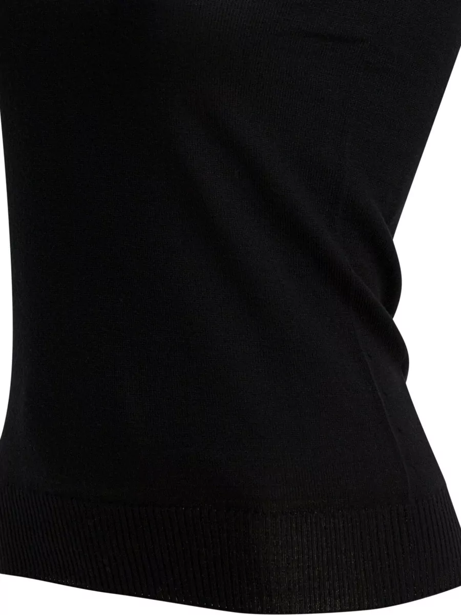 Sportmax Wool Mock Neck Sleeveless Top