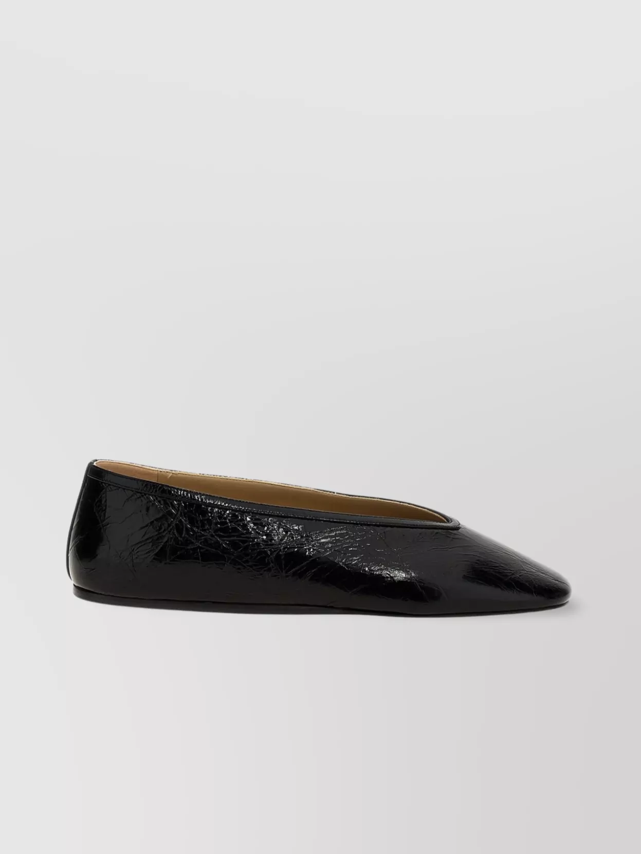 LE MONDE BERYL 'LUNAR' ROUND TOE TEXTURED BALLET FLATS